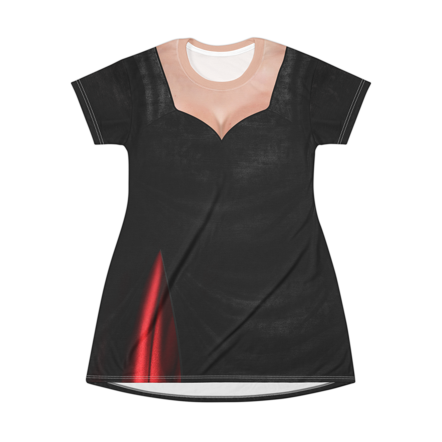 Addams Mom Short Sleeve Dress, Halloween Comedy Movies Costume