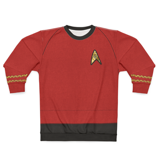 Starfleet Officer Red Long Sleeve Shirt, Starships Costume