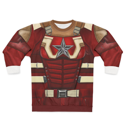 Red Guardian Long Sleeve Shirt, Thunderbolts Character Costume