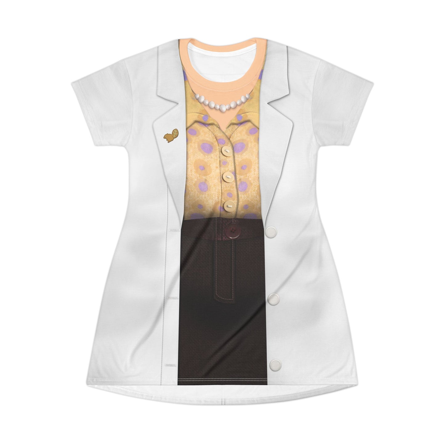 Dr. Sam Short Sleeve Dress, Hoppers Character Inspired Costume