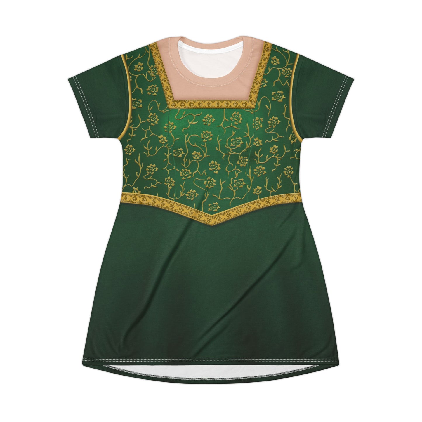 Fiona Inspired Short Sleeve Dress, Kingdom Far Far Away Costume