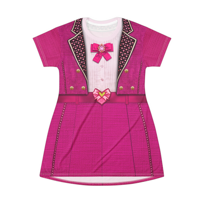 Pink Cute Look Short Sleeve Dress, Descendants 5 Wicked Wonderland Costume