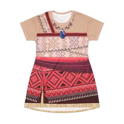 Moana 2 Short Sleeve Dress, Moana Costume