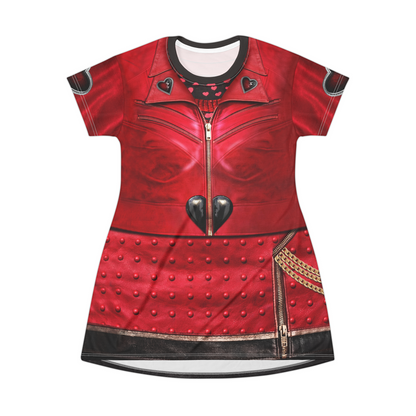 Red Jacket Short Sleeve Dress, Descendants 5 Wicked Wonderland Costume