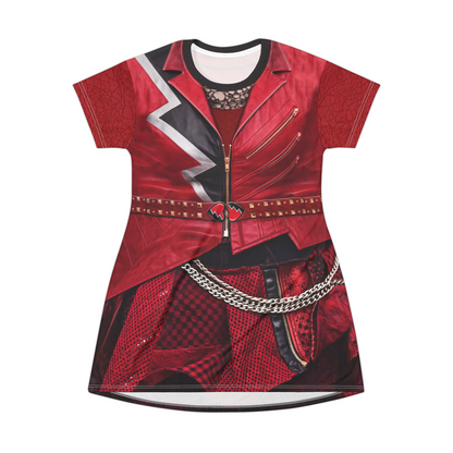 Princess Red Short Sleeve Dress, Descendants 5 Wicked Wonderland Costume