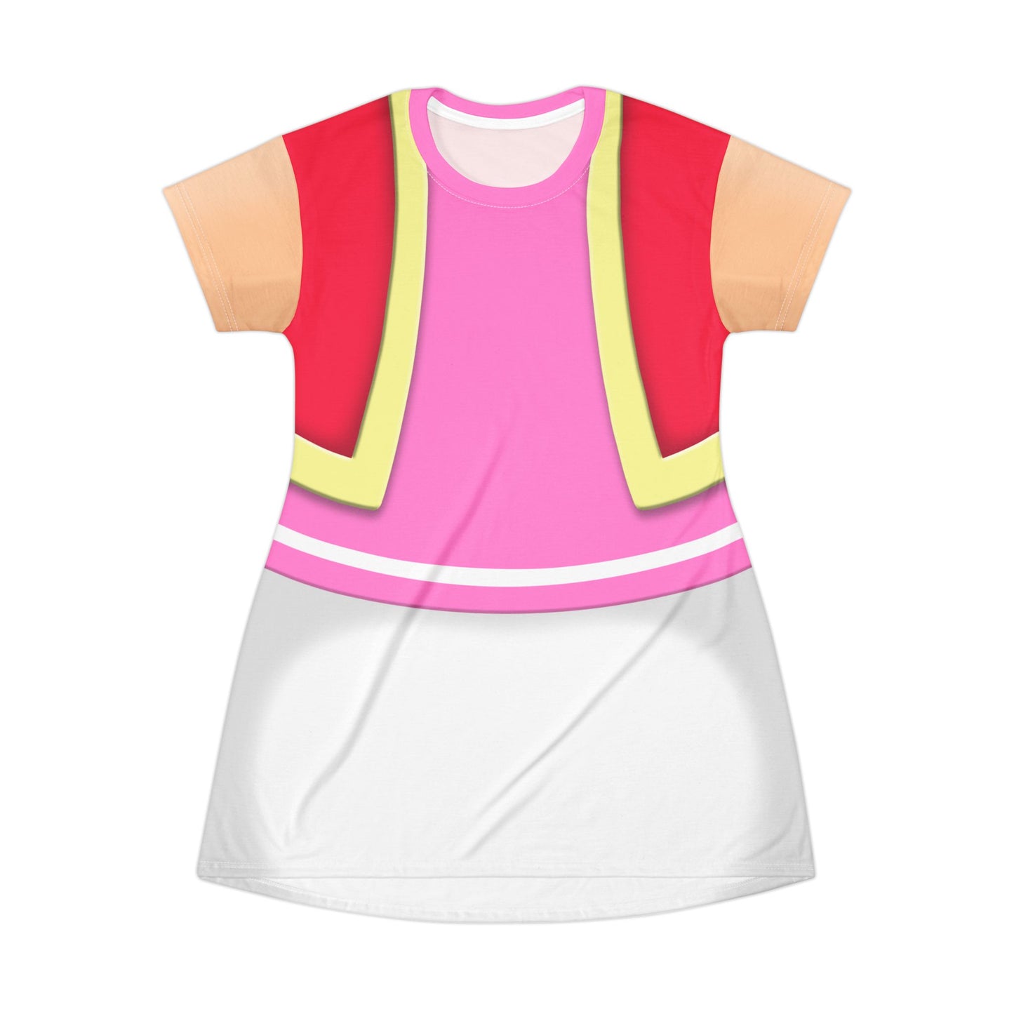 Mushroom Girl Short Sleeve Dress, Game Kart Double Dash Costume