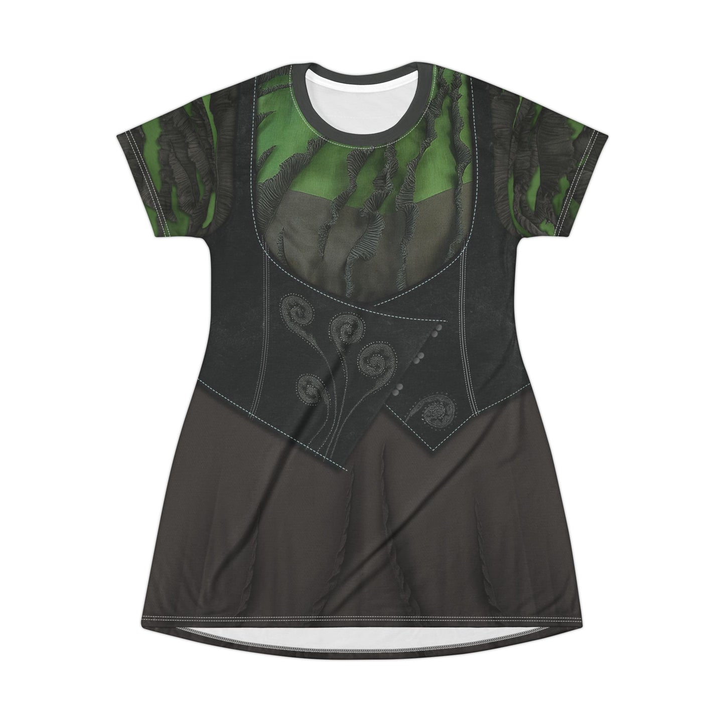 Elphaba Ozdust Short Sleeve Dress, Wicked Character Inspired Costume