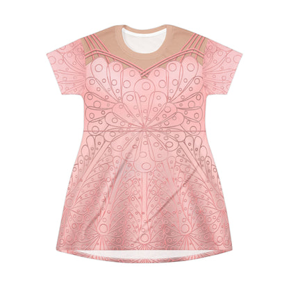 Glinda Dancing Through Life Short Sleeve Dress, Wicked Character Inspired Costume