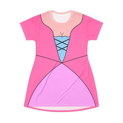 Katrina Van Tassel Short Sleeve Dress, Adventures of Ichabod and Mr. Toad Costume