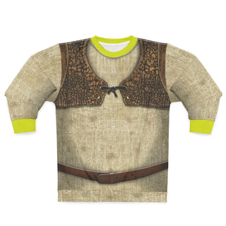 Green Ogre Long Sleeve Shirt, Shrek Costume