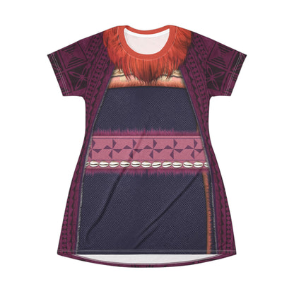 Matangi Short Sleeve Dress, Moana 2 Costume