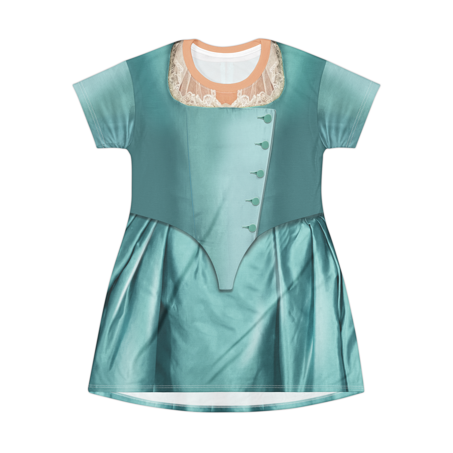 Elizabeth Schuyle Short Sleeve Dress, Hamilton Musical Costume