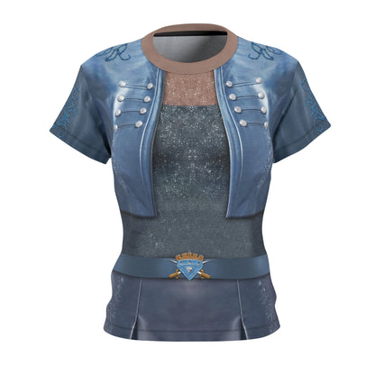 Chloe Charming Blue Jacket Women's Shirt, Descendants 5 Wicked Wonderland Costume