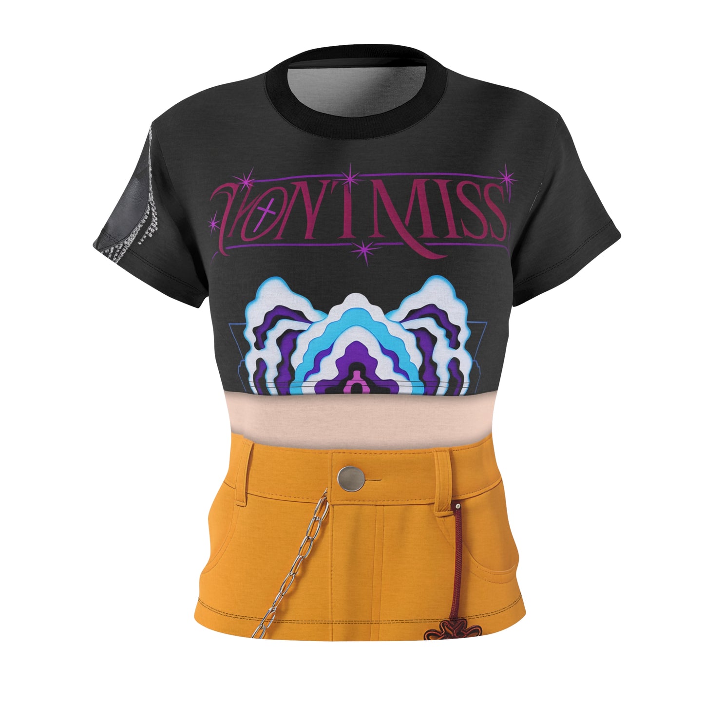Kpop Black Style Women's Shirt, IdoI Girl Group Inspired Cosplay Costume
