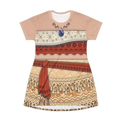 Moana Short Sleeve Dress, Moana 2 Costume