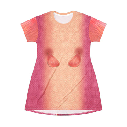 Fish Queen Short Sleeve Dress, Hoppers Character Inspired Costume
