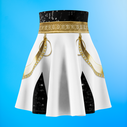 Golden Black K-Pop Skirt, Kpop IdoI Girl Group Inspired Cosplay Costume