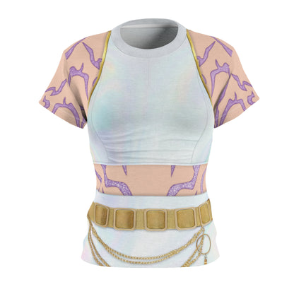 Kpop Golden White Women's Shirt, K-Pop IdoI Girl Group Inspired Cosplay Costume