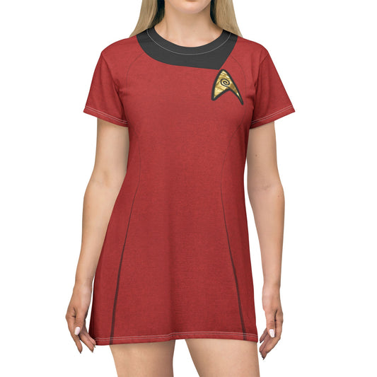 Starfleet Officer Uhura Short Sleeve Dress, Starships Costume