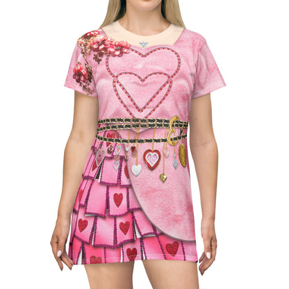 Princess Bridget of Hearts Short Sleeve Dress, Descendants 4 The Rise Of Red Costume