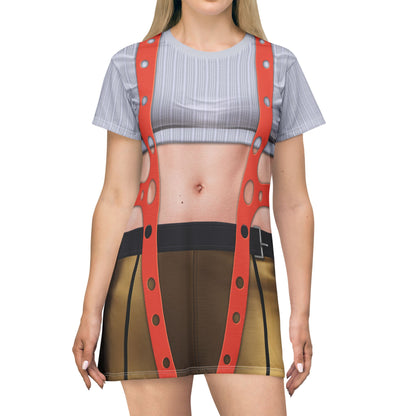 Leeloo Short Sleeve Dress, Fifth Element Costume