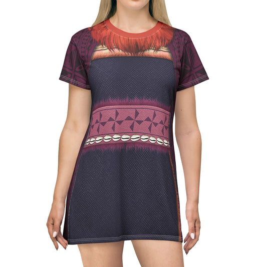 Matangi Short Sleeve Dress, Moana 2 Costume