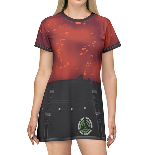 Eliza Zambi Orange Short Sleeve Dress, Zombies The Re-Animated Series Costume