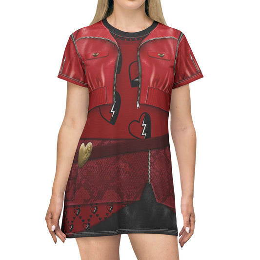 Red Jacket Short Sleeve Dress, Descendants 4 The Rise Of Red Costume