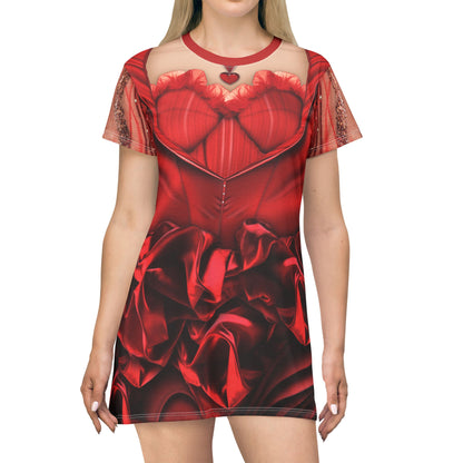 Queen of Hearts Short Sleeve Dress, Descendants 4 The Rise Of Red Cost – EasyCosplayCostumes Queen of Hearts Short Sleeve Dress, Descendants 4 The Rise Of Red Cost – EasyCosplayCostumes