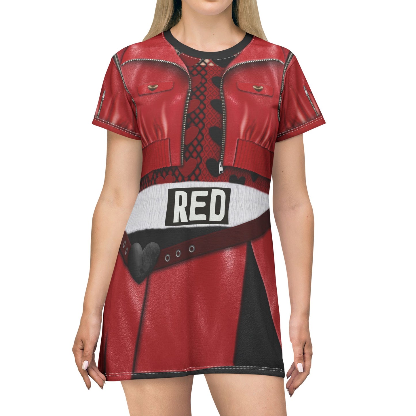 Red of Hearts Jacket Short Sleeve Dress, Descendants 4 The Rise Of Red Costume