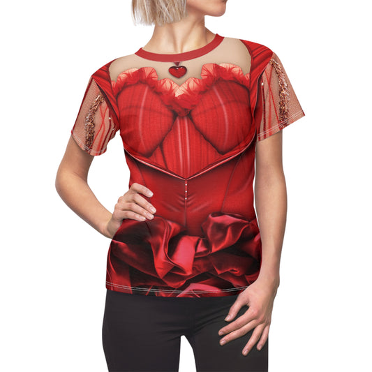 Queen of Hearts Women's Shirt, Descendants 4 The Rise Of Red Costume