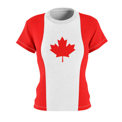 Canada Soccer 2026 Fan Women's Shirt, Retro Canada Flag Costume