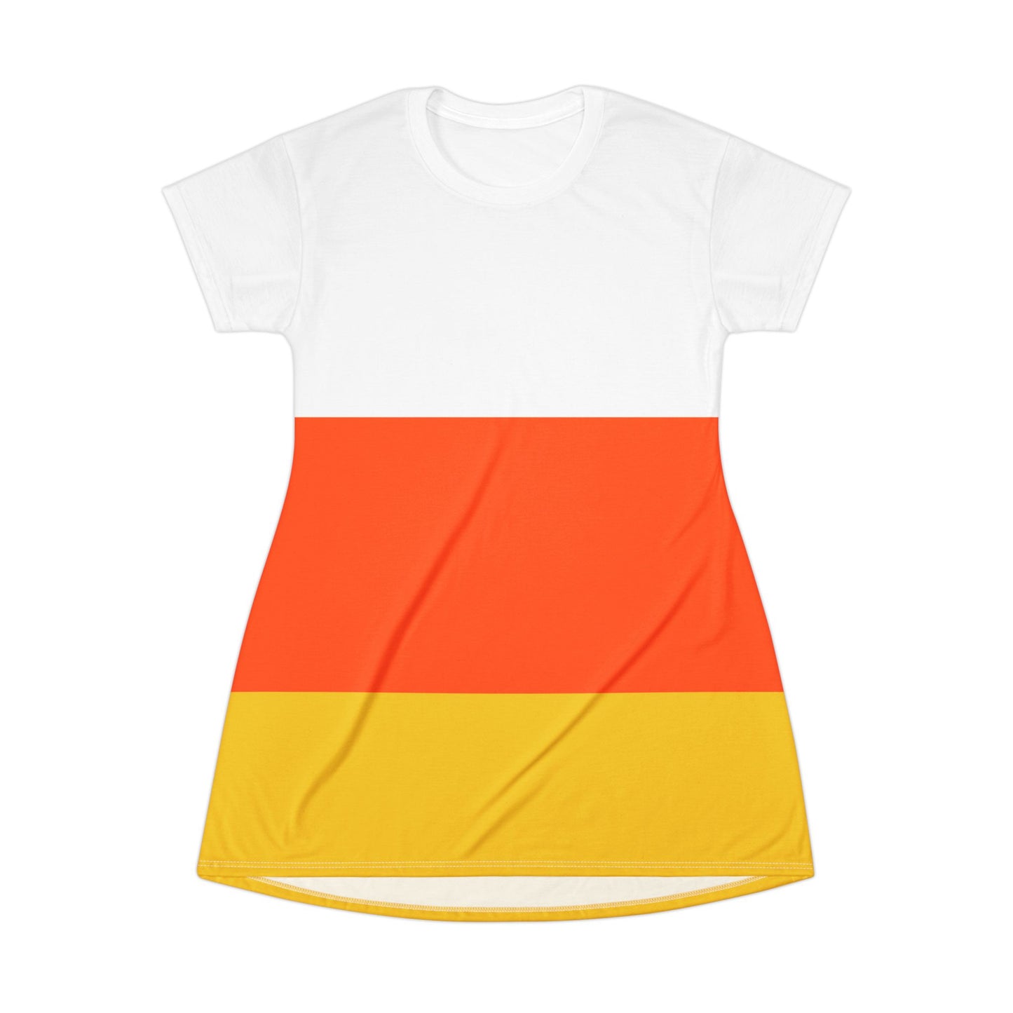 Candy Corn Short Sleeve Dress, Halloween Costume