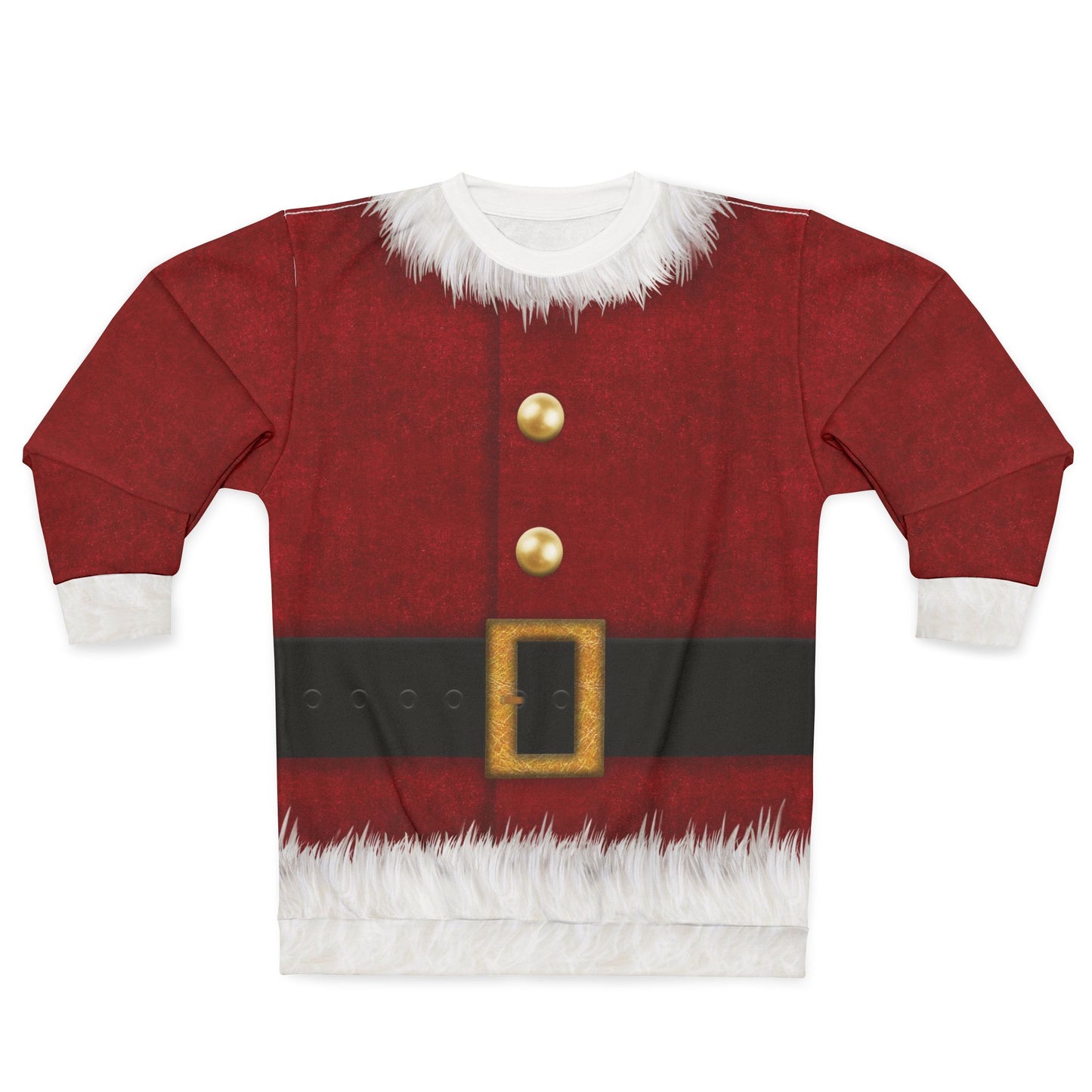 Christmas Long Sleeve Shirt, Santa Claus Costume