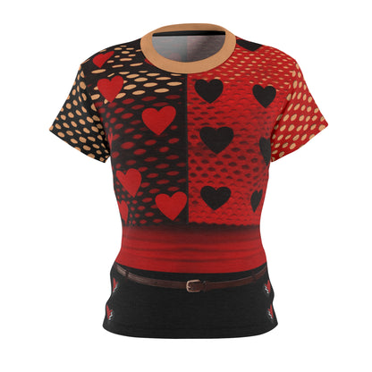 Red Dance Practice Women's Shirt, Descendants Shuffle of Love Costume