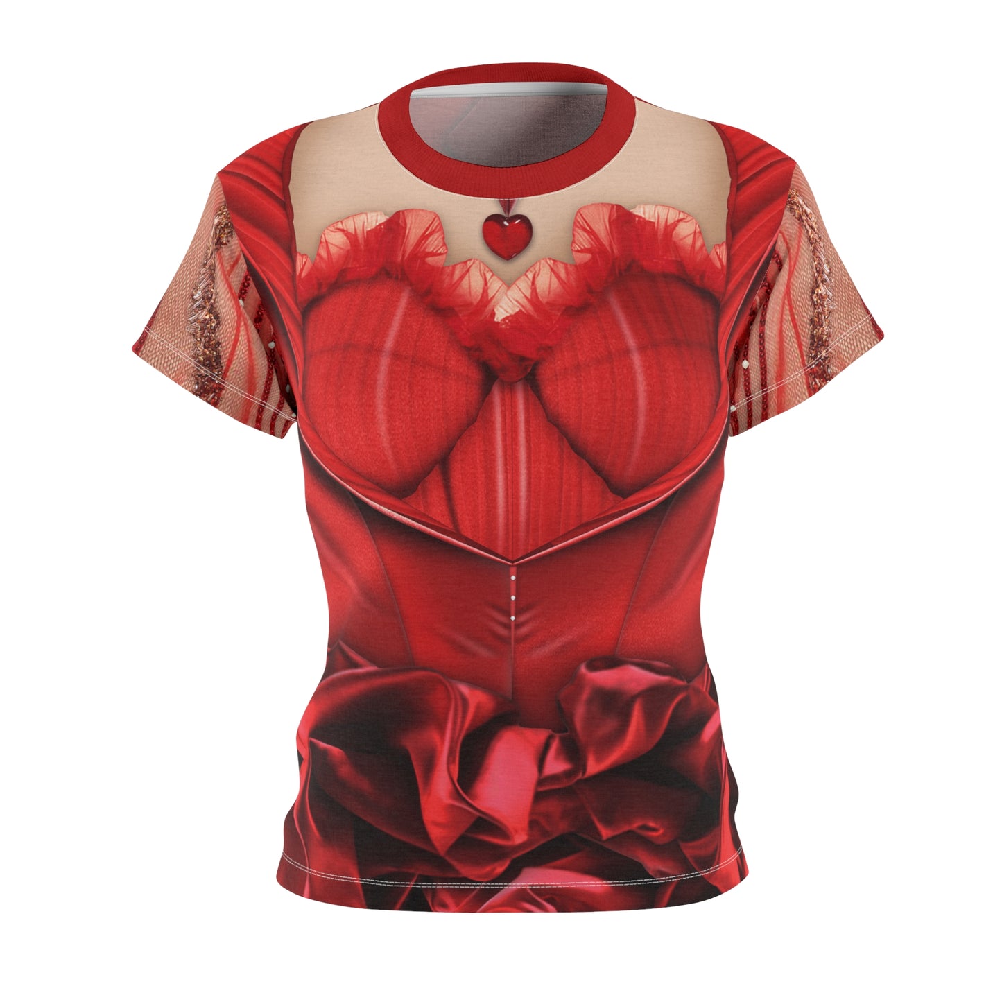 Queen of Hearts Women's Shirt, Descendants 4 The Rise Of Red Costume