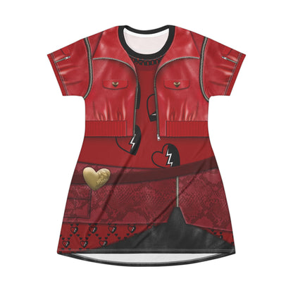 Red Jacket Short Sleeve Dress, Descendants 4 The Rise Of Red Costume