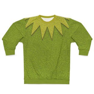 Green Frog Puppet Long Sleeve Shirt, Animal Puppet Movie Show Costume