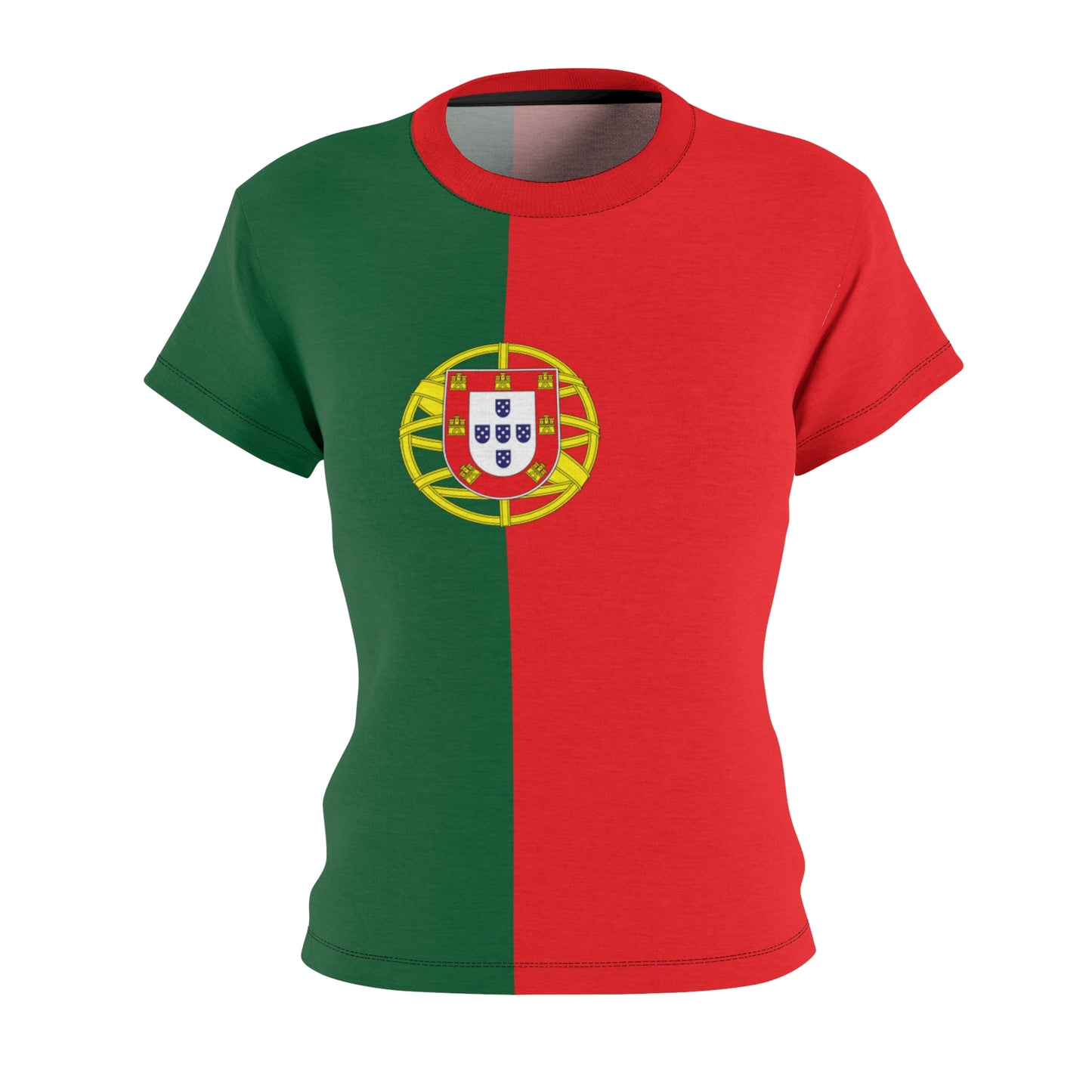 Portugal Soccer 2026 Fan Women's Shirt, Retro Portugal Flag Costume
