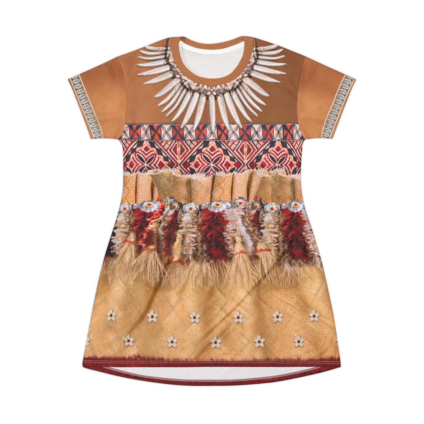 Moana Chief Ceremonial Short Sleeve Dress, Moana Live Action Costume