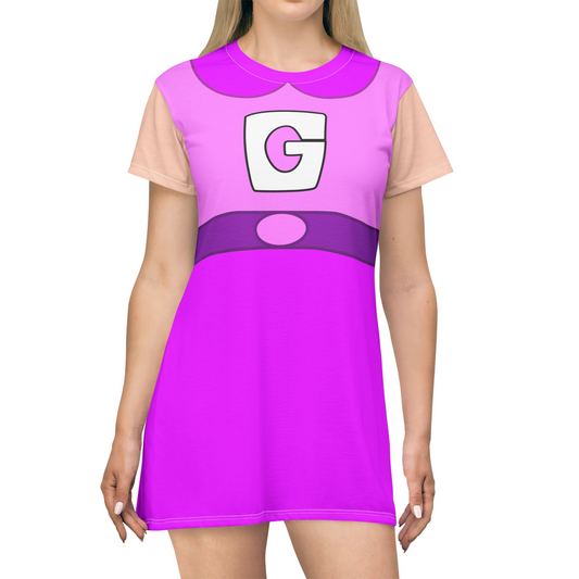 Gretel Pink Short Sleeve Dress, Zootopia 2 Character Inspired Costume