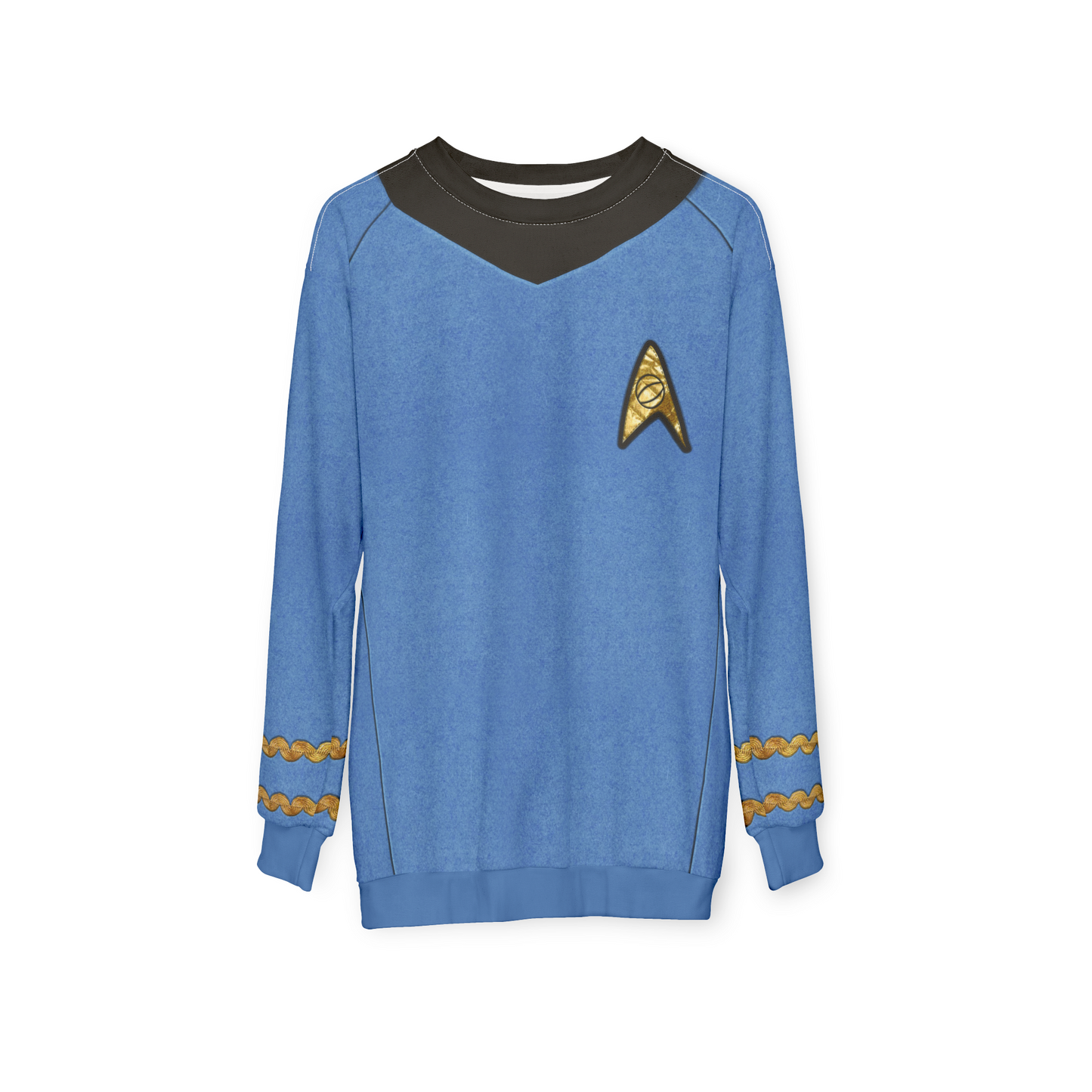 Starfleet Officer Blue Uniform Long Sleeve Shirt, Starships Costume