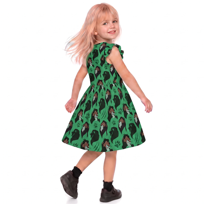 Girls Ruffle Dress, Animal Kingdom Kids Outfits, Toddler Twirl Dress, The Lion King Dress, Scar Outfit, Disney Villain Dress, Safari Dress