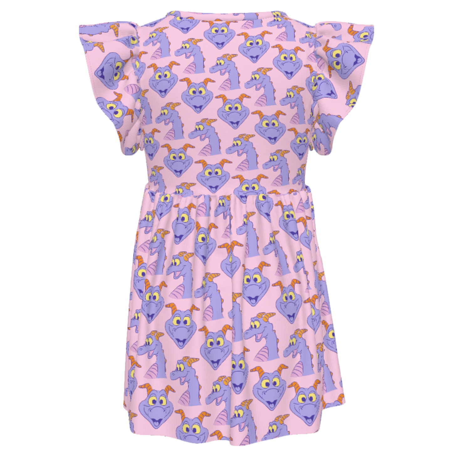 Disney Girls Ruffle Dress, Kids Outfits, Toddler Twirl Dress, Epcot Figment Purple Dragon Dress, One Little Spark, Figment of Imagination