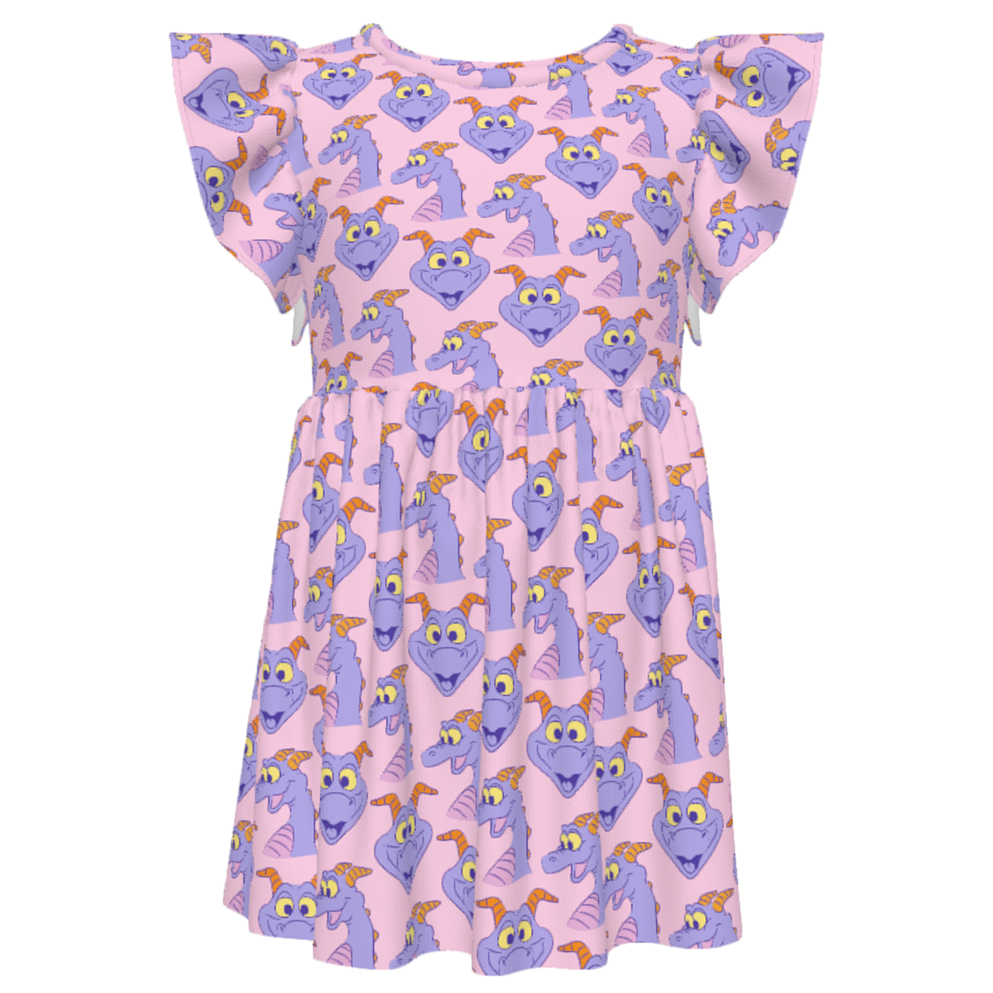 Disney Girls Ruffle Dress, Kids Outfits, Toddler Twirl Dress, Epcot Figment Purple Dragon Dress, One Little Spark, Figment of Imagination
