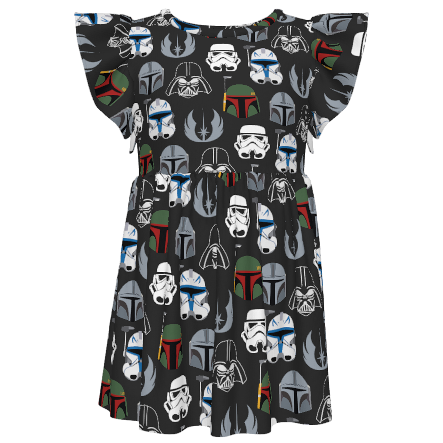 Disney Dress, Star Wars Outfit, Kids Twirl Dress, Girls Ruffle Dress, Star Wars Dress, Boba Fett, Captain Rex, Stormtrooper, Din Djarin