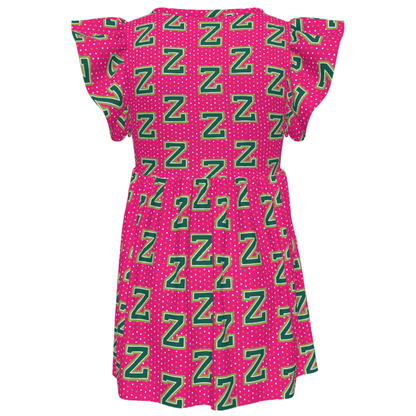 Disney Girls Ruffle Dress, Kids Outfits, Toddler Twirl Dress, Seabrook Football Star Pink Dress, Disney Zombies Dress, Zed the Zombie