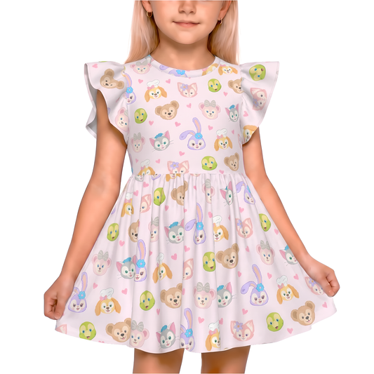 Disney Girls Ruffle Dress, Kids Outfits, Toddler Twirl Dress, Duffy and Friends Dress, ShellieMay, Gelatoni, StellaLou, Olu Mel, LinaBell