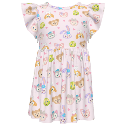 Disney Girls Ruffle Dress, Kids Outfits, Toddler Twirl Dress, Duffy and Friends Dress, ShellieMay, Gelatoni, StellaLou, Olu Mel, LinaBell