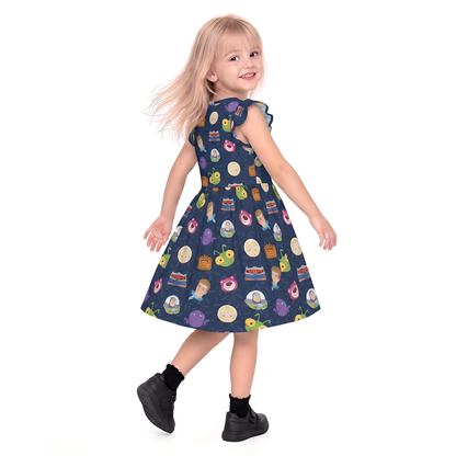 Disney Girls Ruffle Dress, Kids Outfits, Toddler Twirl Dress, Lotso's Gang Dress, Sorcerer Kids Dress, Pixar Outfit, Hollywood Studios